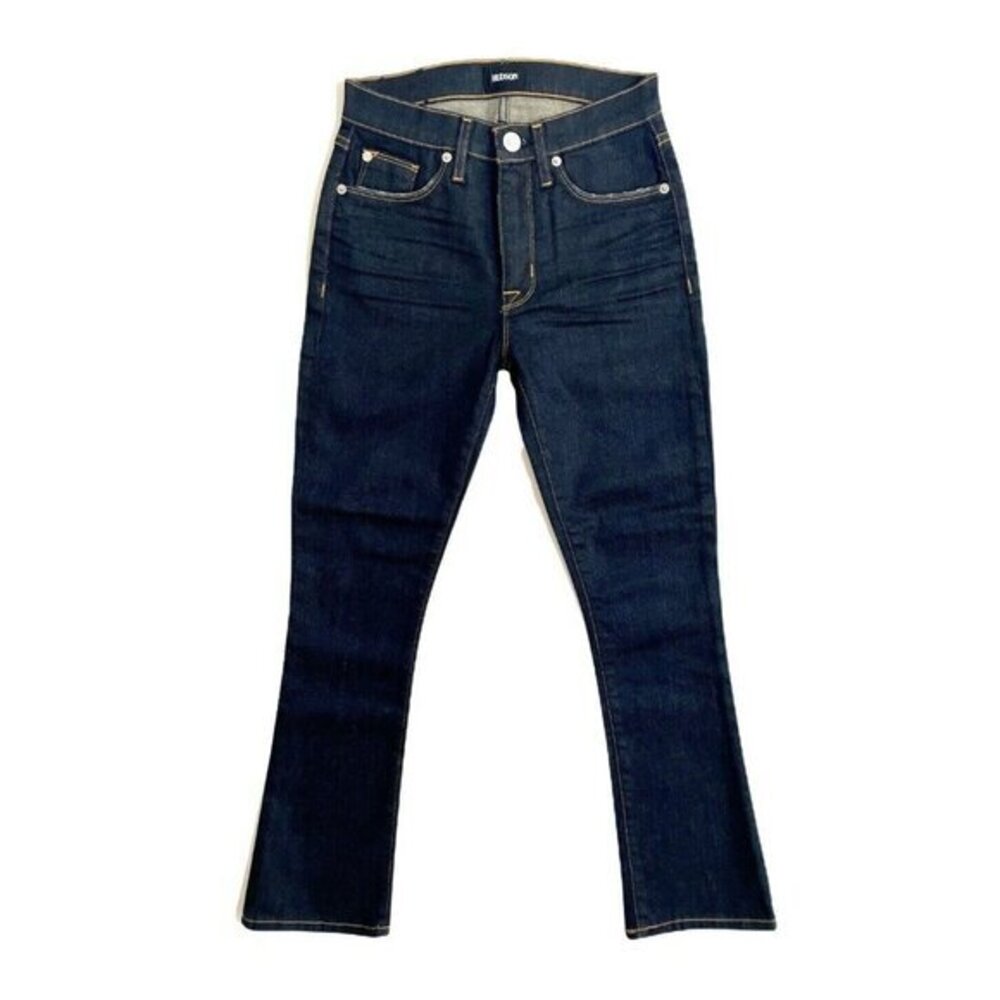 Hudson JEANS Harper High Rise Crop Baby Kick Flare Jean in Corps SZ 24 $198 NWT